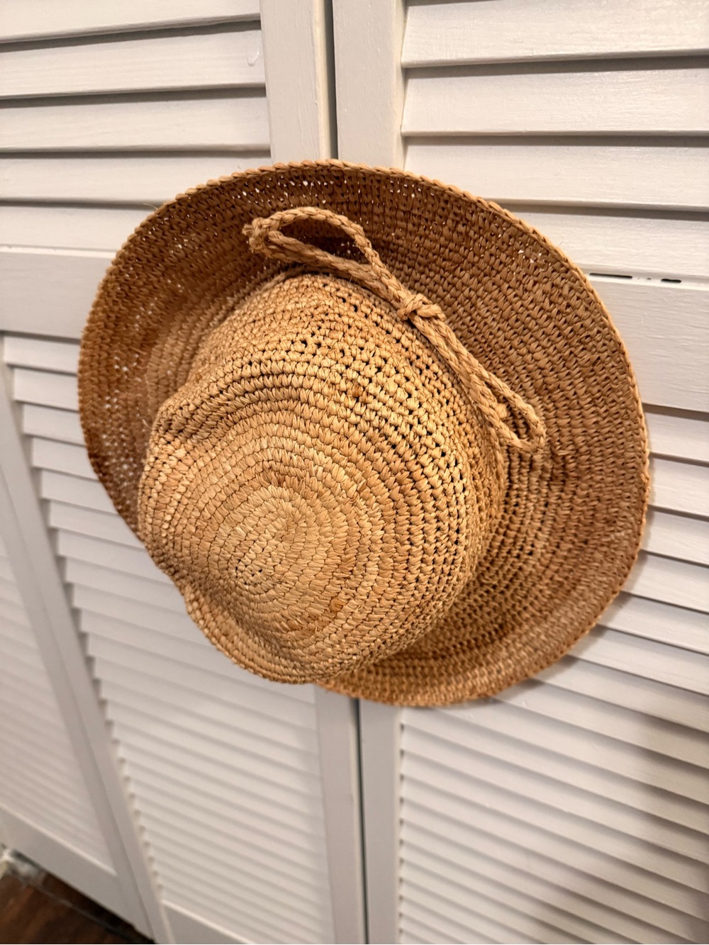 SCALA Woven Straw Sun Hat - Natural Tan